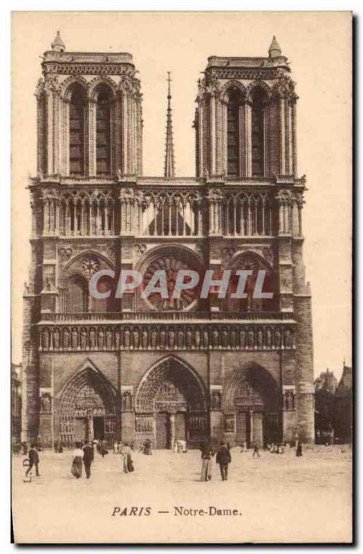 Paris Old Postcard Notre Dame