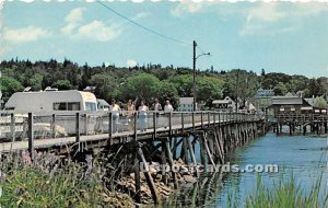 Unique Foot Bridge in Boothbay Harbor, Maine