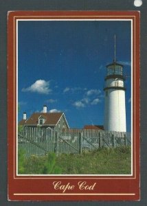 1991 Post Card Cape Cod MA Lighthouse