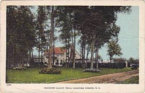 New York Saratoga Springs Chauncey Olcott Villa 1909
