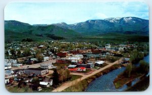 STEAMBOAT SPRINGS, CO Colorado ~ BIRDSEYE Routt County c1950s Sanborn Postcard