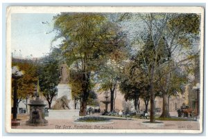 c1930's Fountain Monument The Gore Hamilton Ontario Canada Unposted Postcard