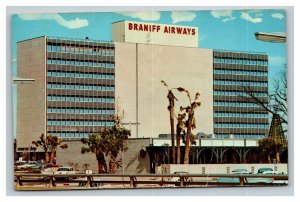 Vintage 1961 Airlines Postcard Braniff Airways Building Exchange Park Dallas TX