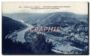 Chateau Regnault Bogny - Panoramic View to Laval God - Old Postcard