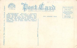 Columbia River Highway Oregon 1920s Postcard Multnomah Falls 