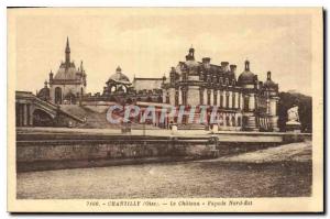 Old Postcard Chantilly Oise The Chateau Facade North East