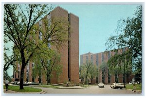 c1960 Reinow Residence Hall University Exterior Building Iowa City Iowa Postcard