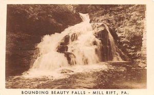 Bounding Beauty Falls real photo - Mill Rift, Pennsylvania PA