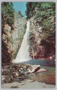 State~Glen Ellis Falls~Pinkham Notch~New Hampshire~Plastichrome~Vintage Postcard