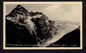 BC Mt Sir Donald Glacier BRITISH COLUMBIA Canada Postcard Carte Postale PC