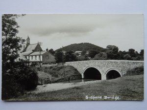 Devon SIDFORD BRIDGE - Old RP Postcard by E.G. Castle Ltd