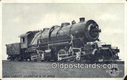 2400 Largest Locomotive In The World Trains, Railroads Postcard Post Card Old...