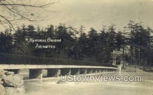 Real Photo - Memorial Bridge - Abington, Massachusetts MA  