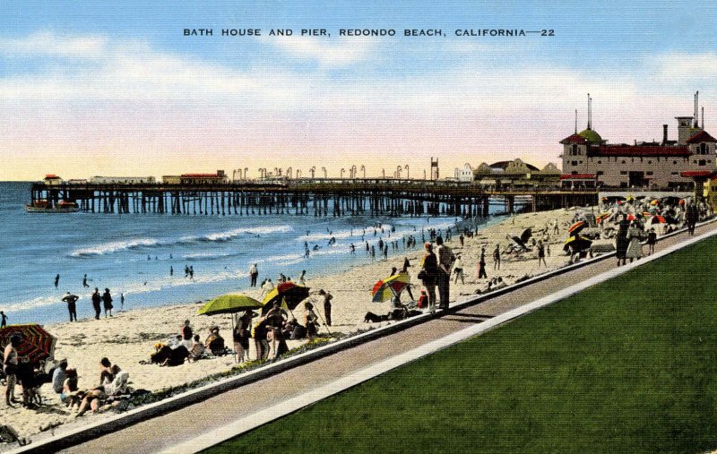 CA - Redondo Beach. Bath House and Pier