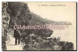 Old Postcard Toulon Cap Brun Low Battery