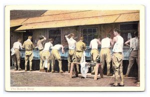 Postcard The Beauty Shop U. S. Army c1917 Postmark