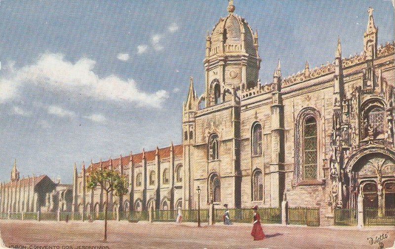 Lisbon. Convent dos Geronimos  Tuck Oilette  Wide-wide-world Ser. PC # 7041