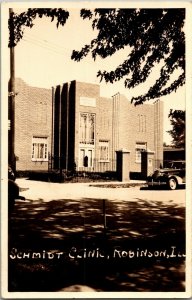 RPPC Schmidt Clinic, Robinson IL c1945 Vintage Postcard S31