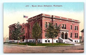 BELLINGHAM, WA Washington ~ ROEDER SCHOOL c1910s Mitchell  Postcard