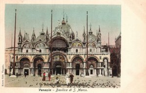 Vintage Postcard 1910's View of Venezia Basilica di  Marco Venice Italy IT