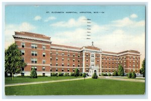 1946 St. Elizabeth Hospital Appleton Wisconsin WI Vintage Postcard