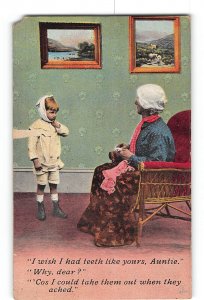 Humor Comic Postcard 1907-1915 Child With Tooth Ache