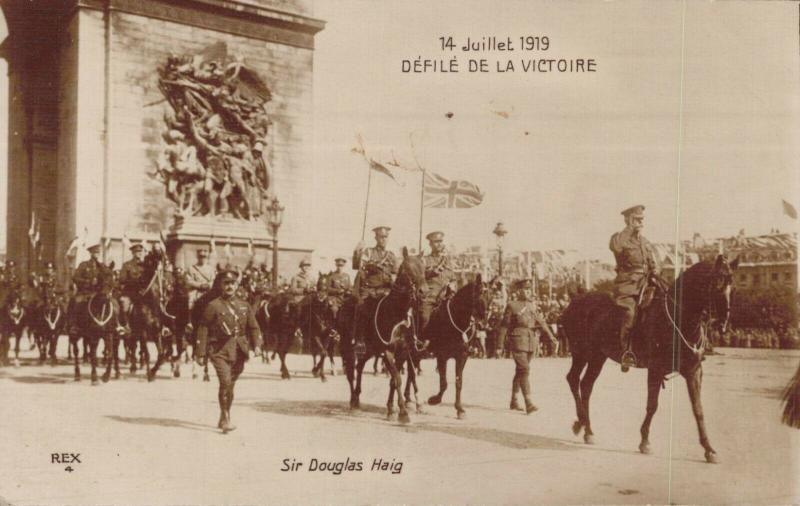 Military - 14 Juillet 1919 Défilé De La Victoire WW1 Sir Douglas Haig RPPC 02.90