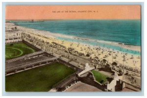 Aerial View The Life At The Ocean Atlantic City New Jersey NJ Postcard 