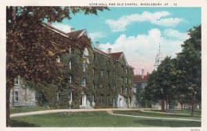 MIDDLEBURY, Vermont, PU-1934; Star Hall And Old Chapel