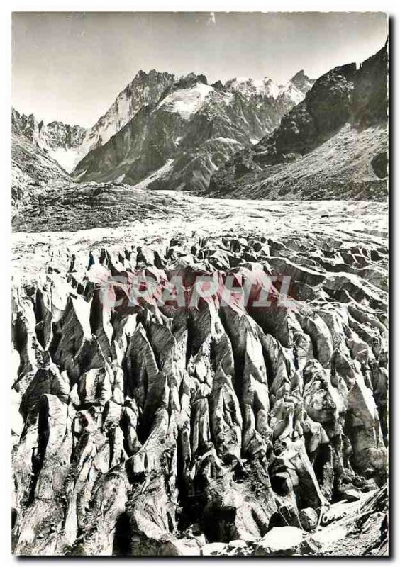 Modern Postcard Chamonix Haute Savoie Seracs of the Mer de Glace