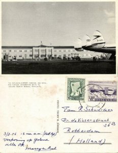 iceland, REYKJAVIK, Keflavik Airport Terminal and Hotel (1956) Postcard