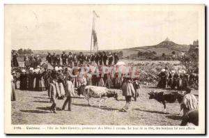 Carnac Old Postcard Feast of Saint Cornely protector of horned beasts the day...