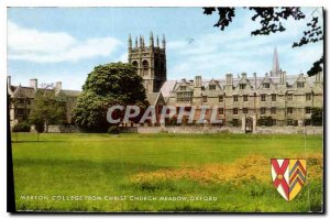 Modern Postcard from Merton College, Oxford Christ Church Meadow