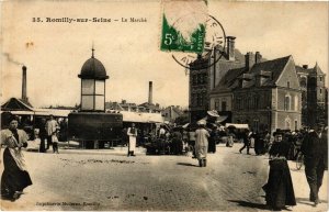 CPA AK ROMILLY-sur-SEINE - Le Marché (179111)