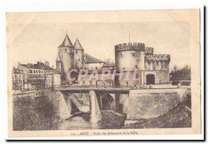 Old Postcard Metz Porte des Allemands and Seille