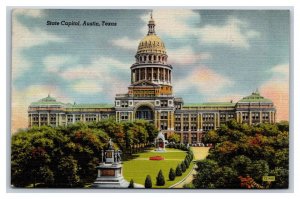 State Capitol Building Austin Texas TX UNP Linen Postcard N18