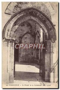 Old Postcard Perigueux Portal De La Cathedrale