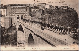 Algeria Constantine Le Pont EL Kantara Vintage Postcard C077