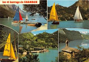 BR30516 Lac et Barrage du Chambon Oisans ship bateaux France