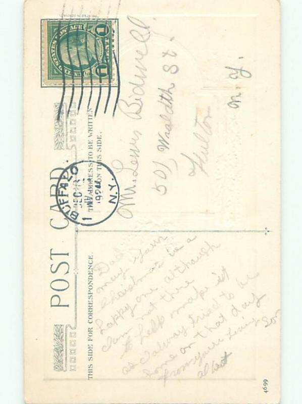 Divided-Back CHRISTMAS SCENE Great Postcard W9474