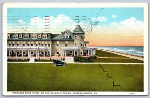 K25/ Virginia Beach Postcard c1910 Princess Anne Hotel Ocean 228