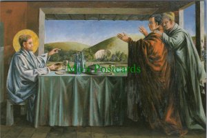 Sussex Postcard - Berwick Church, The Supper at Emmaus, Quentin Bell RR17985