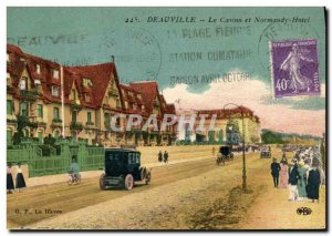 Old Postcard Deauville La Plage Fleurie The Normandy Hotel Casino