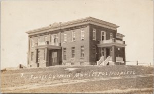 Swift Current Municipal Hospital SK Saskatchewan Unused Real Photo Postcard G46