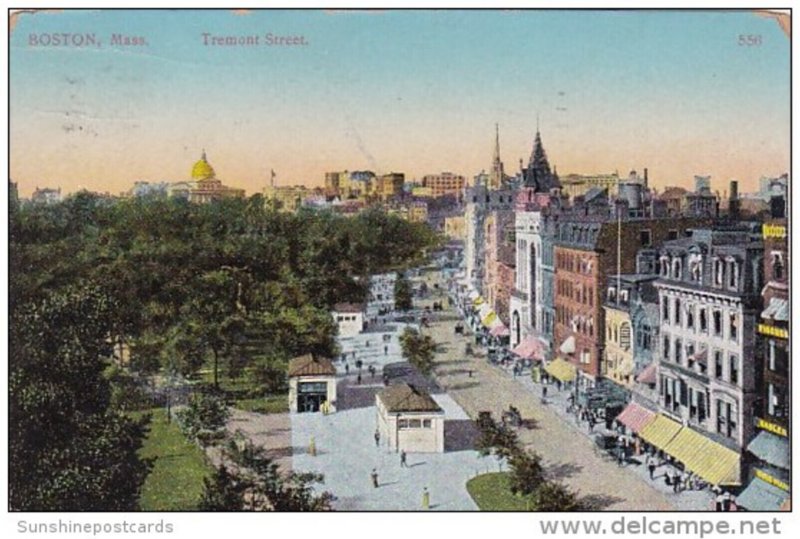 Tremont Street Boston Massachusetts 1910