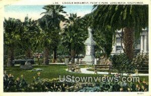 Lincoln Monument - Long Beach, California CA  