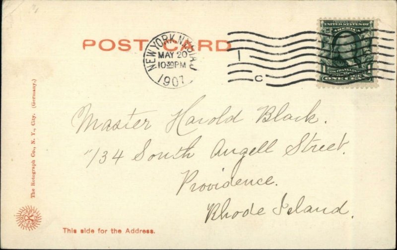 New York City Fire Fighters Rotograph G94b c1905 Postcard