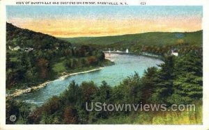 Suspension Bridge in Barryville, New York