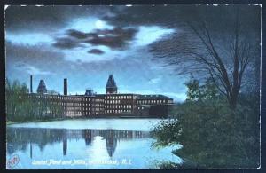 Social Pond and Mills Woonsocket RI 1908 Robbins Bros 9261