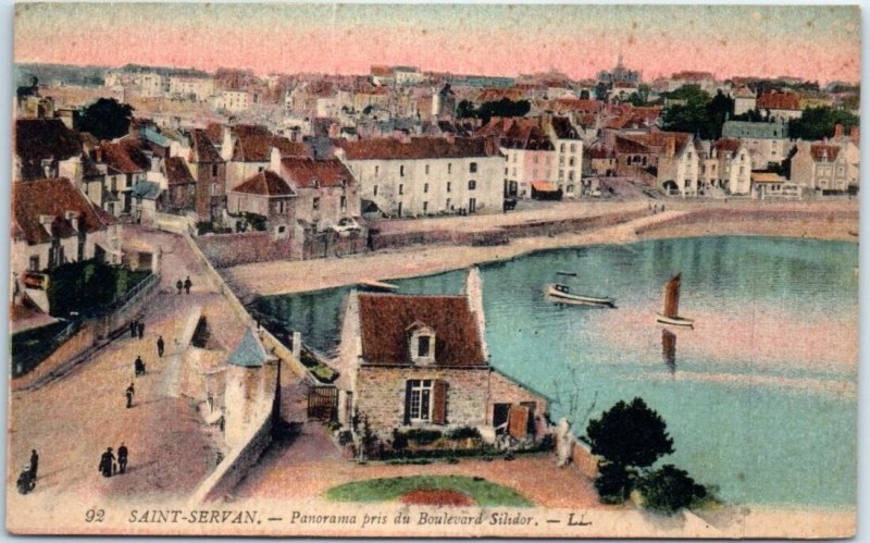 Postcard - Panorama taken from Boulevard Silidor - Saint-Servan, France